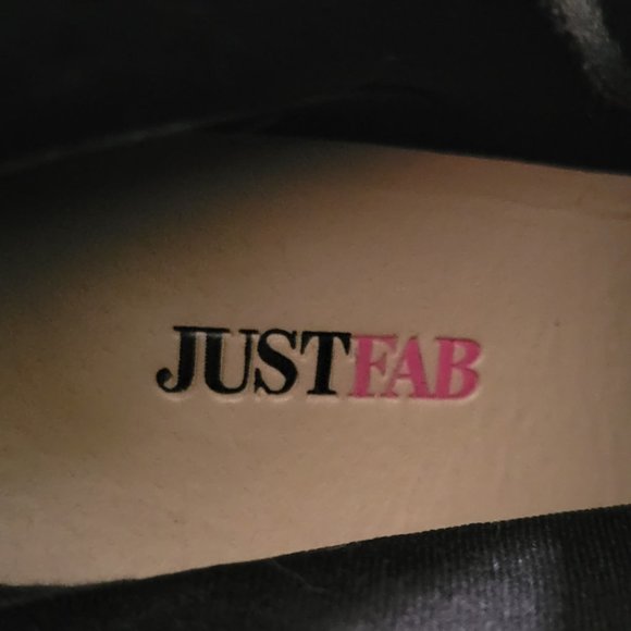 JUSTFAB Lewan women's over the knee beautiful black vegan lea boots. Sz: 7.5 - Picture 9 of 12